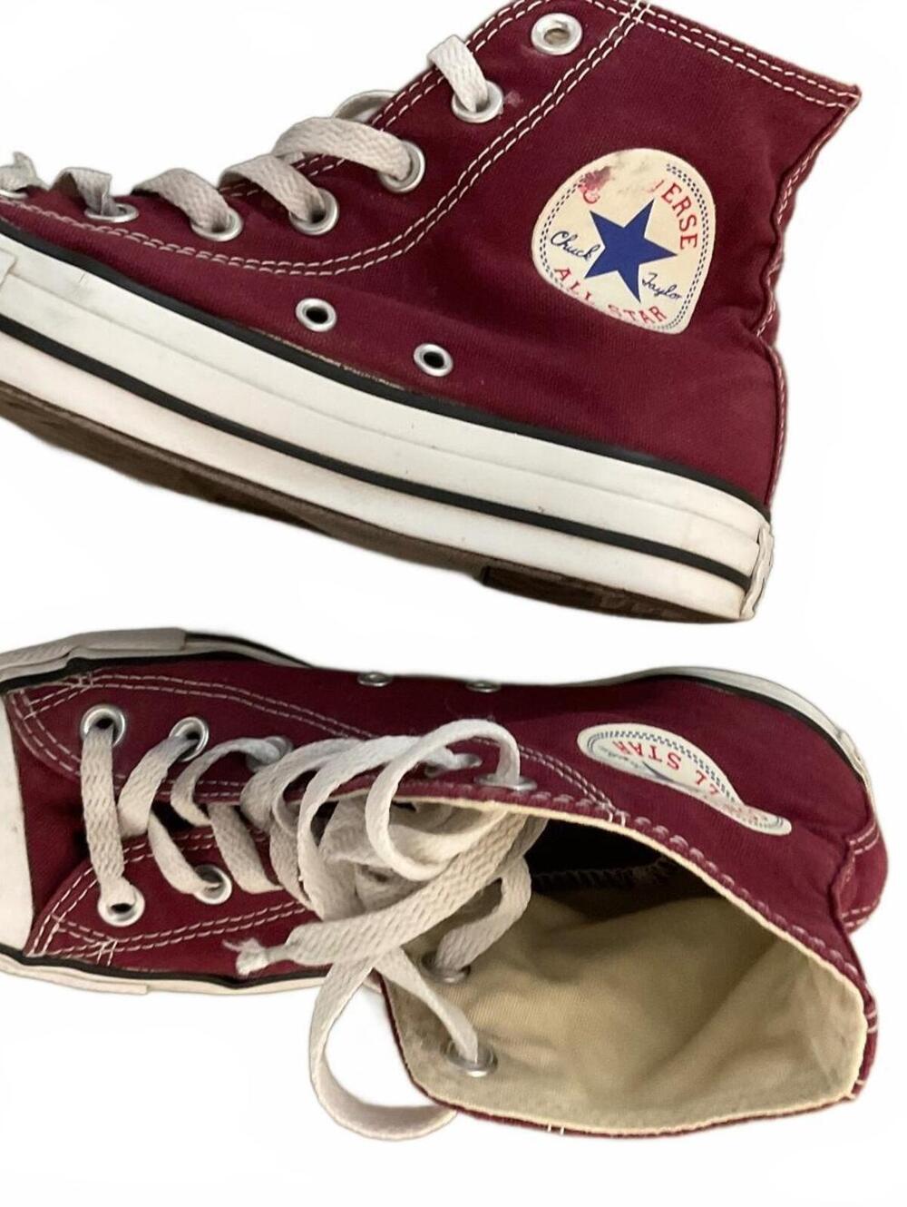 Converse Chuck Taylor All Star Maroon High Top Sneakers Sz 7❤